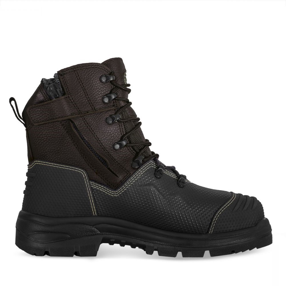 Oliver 150mm Lace Up Zip Sided Steel Toe Safety Boots - Everything ...
