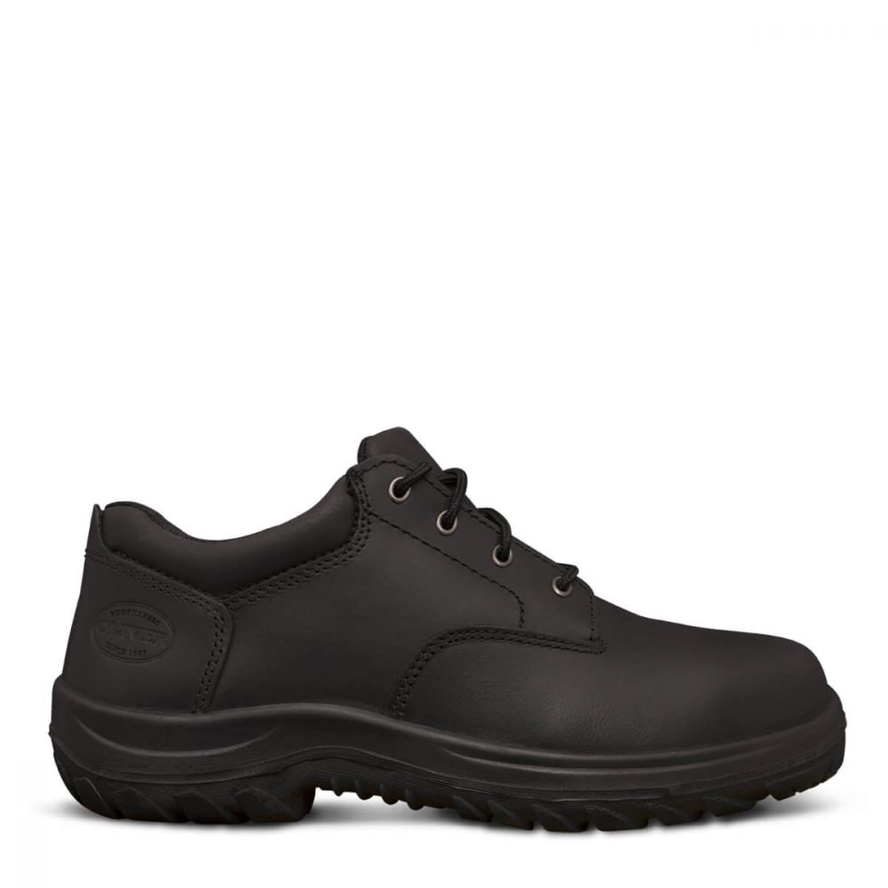 Oliver Black Lace Up Steel Toe Derby Safety Shoes - Everything Workwear ...